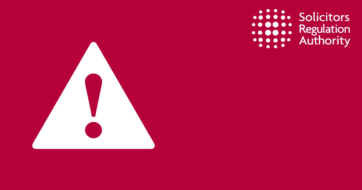 SRA Letter misusing the registered address of Oakley Limited