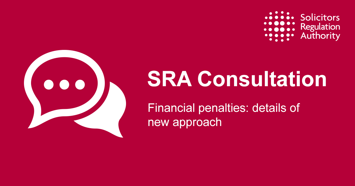 SRA Financial penalties detail of new approach Solicitors