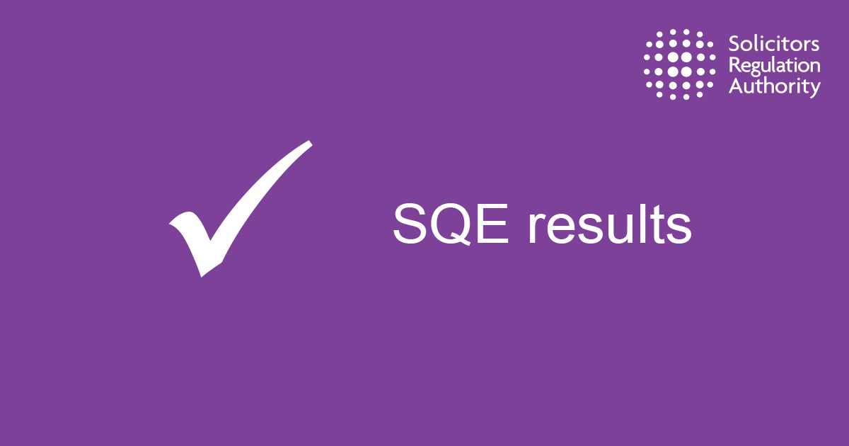 SRA SQE assessment results Solicitors Regulation Authority